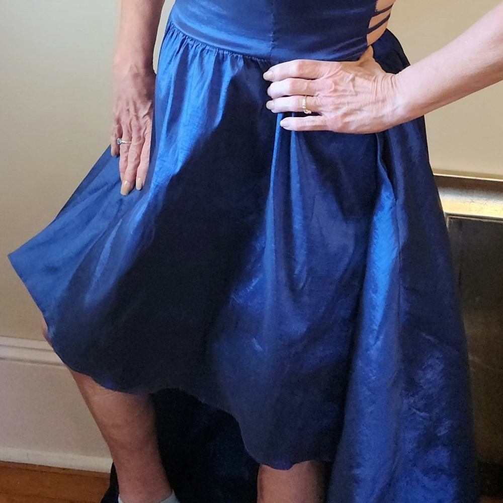 B Darlin Navy High Low Dress - Picture 4 of 6